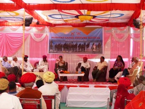Debate between camel breeders and government during Marwar Camel Culture Festival, 7th November, 2015